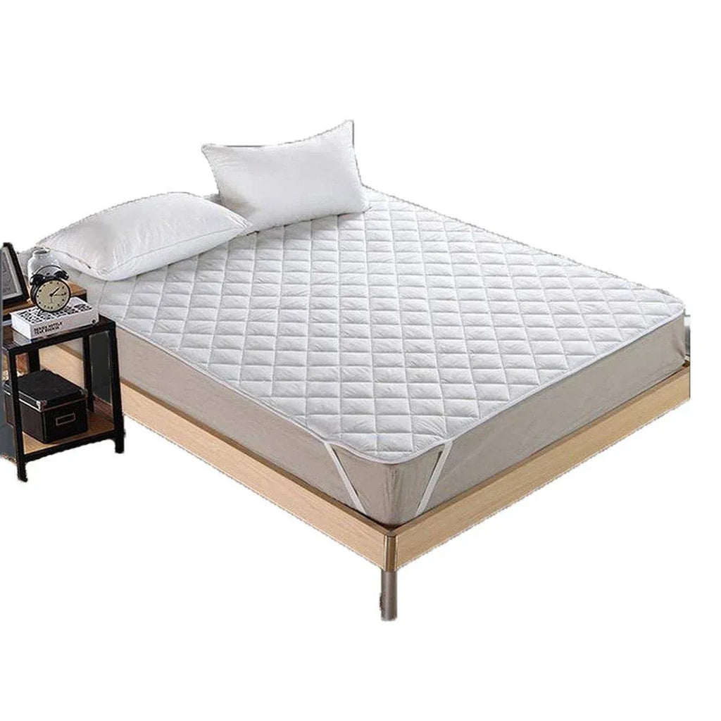 Hotel Mattress Comfort Pads Fabric Bedding Topper Mattress Protectors Cover - 107x203cm-Brushed
