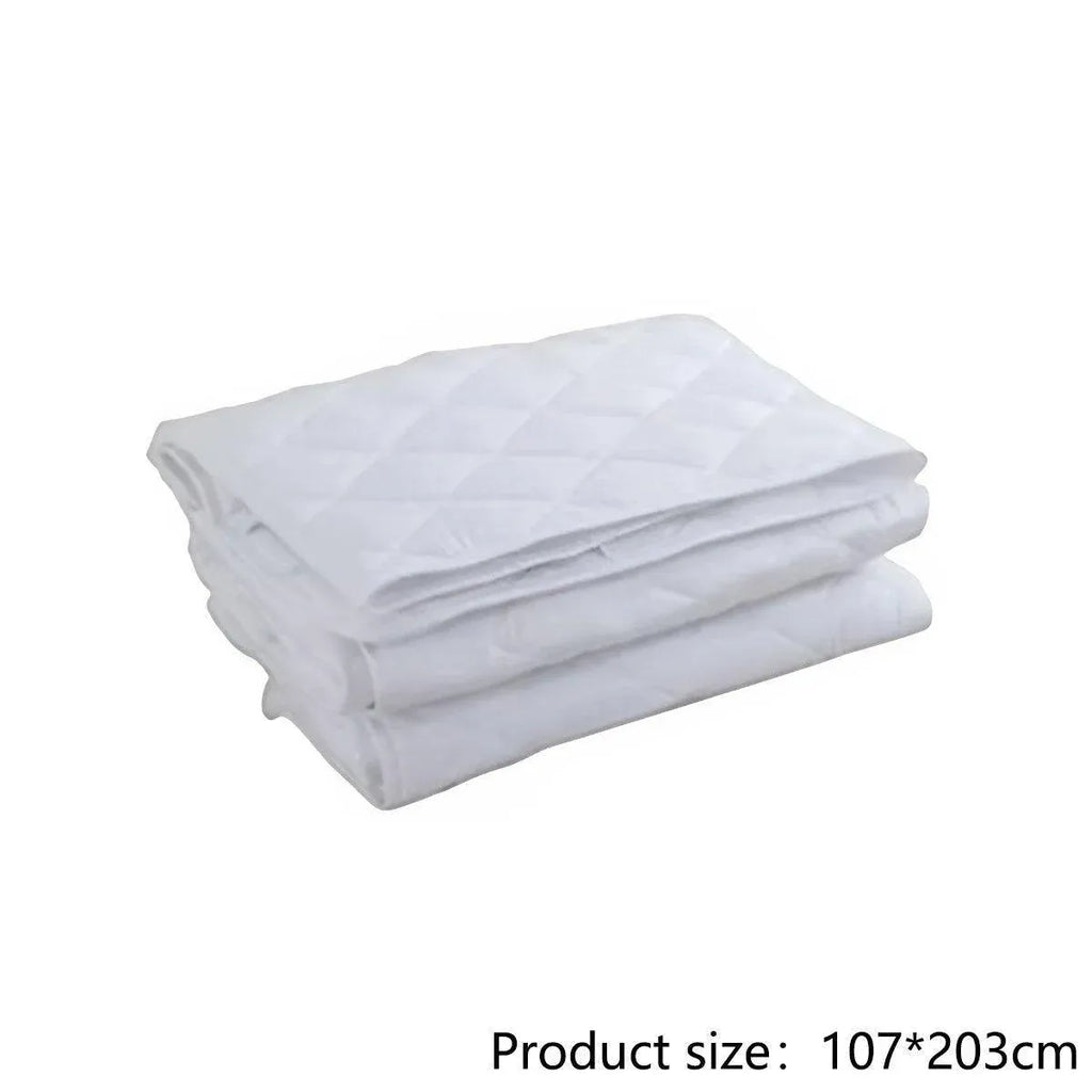 Hotel Mattress Comfort Pads Fabric Bedding Topper Mattress Protectors Cover - 107x203cm-Brushed