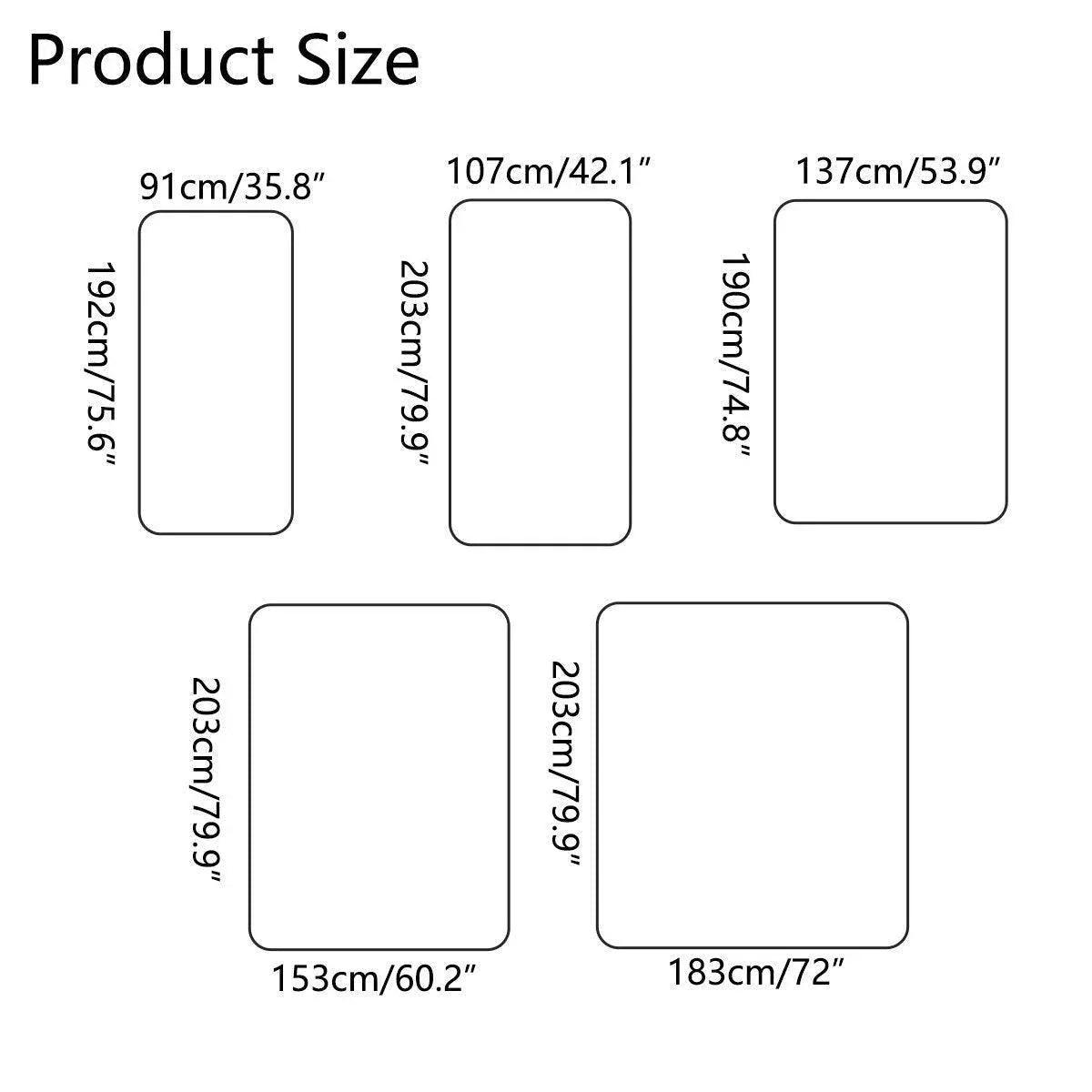 Hotel Mattress Comfort Pads Fabric Bedding Topper Mattress Protectors Cover - 153x203cm-Plain
