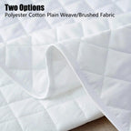 Hotel Mattress Comfort Pads Fabric Bedding Topper Mattress Protectors Cover - 153x203cm-Plain