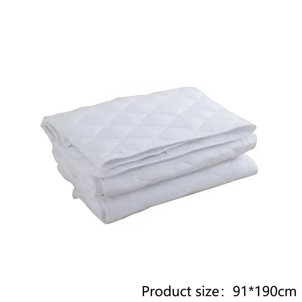 Hotel Mattress Comfort Pads Fabric Bedding Topper Mattress Protectors Cover - 153x203cm-Plain