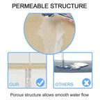 Anti Slip Bathroom Mat Non Slip Shower Floor Mat Quick Dry Soft Comfortable Rug - Beige-45x75cm
