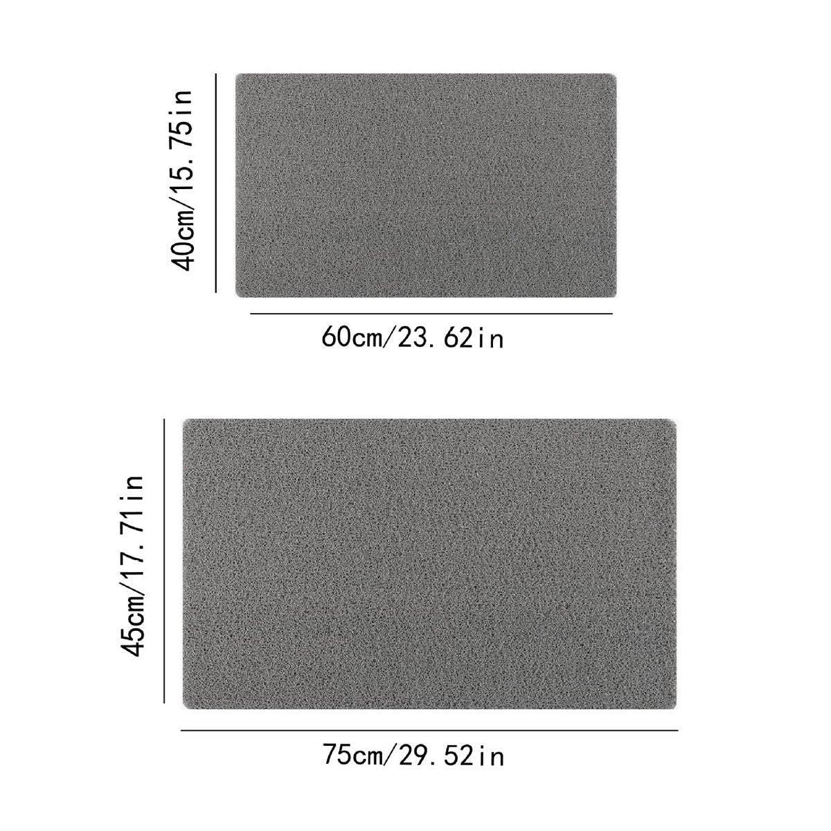 Anti Slip Bathroom Mat Non Slip Shower Floor Mat Quick Dry Soft Comfortable Rug - Grey-40x60cm