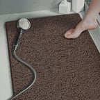 Anti Slip Bathroom Mat Non Slip Shower Floor Mat Quick Dry Soft Comfortable Rug - Grey-40x60cm