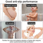 Anti Slip Bathroom Mat Non Slip Shower Floor Mat Quick Dry Soft Comfortable Rug - Grey-40x60cm