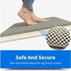 Anti Slip Bathroom Mat Non Slip Shower Floor Mat Quick Dry Soft Comfortable Rug - Grey-40x60cm