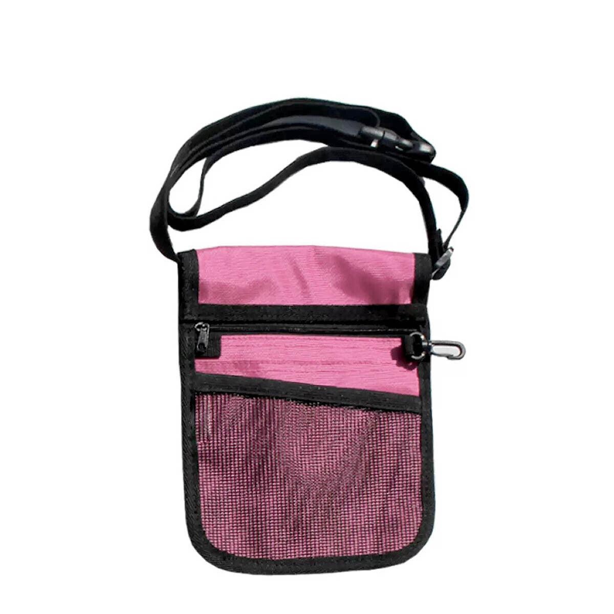 Nurse Pouch Waist Bag Medical Tool Organizer Pocket Belt with Keyring - Navy Blue