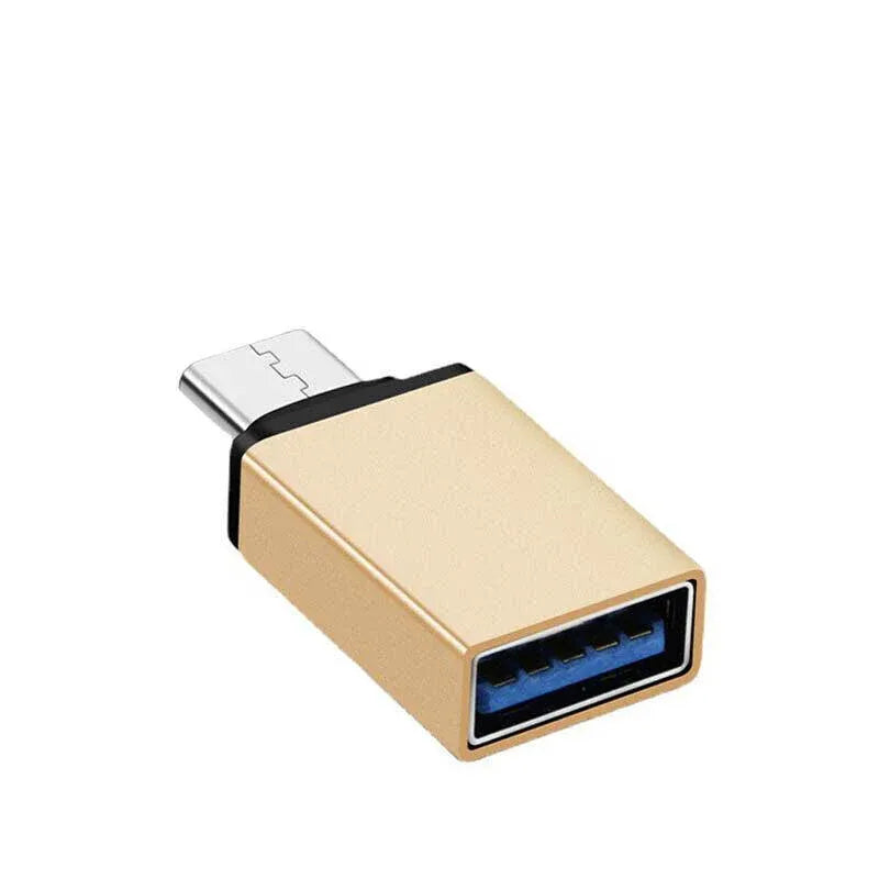 USB Type-C to USB 3.0 Adapter OTG Converter for Phone Tablet Laptop - Black