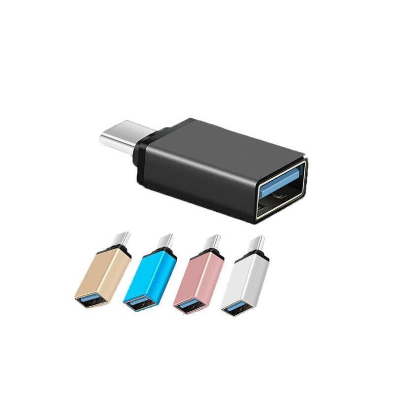 USB Type-C to USB 3.0 Adapter OTG Converter for Phone Tablet Laptop - Blue