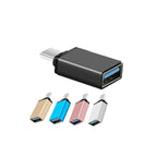 USB Type-C to USB 3.0 Adapter OTG Converter for Phone Tablet Laptop - Rose Gold