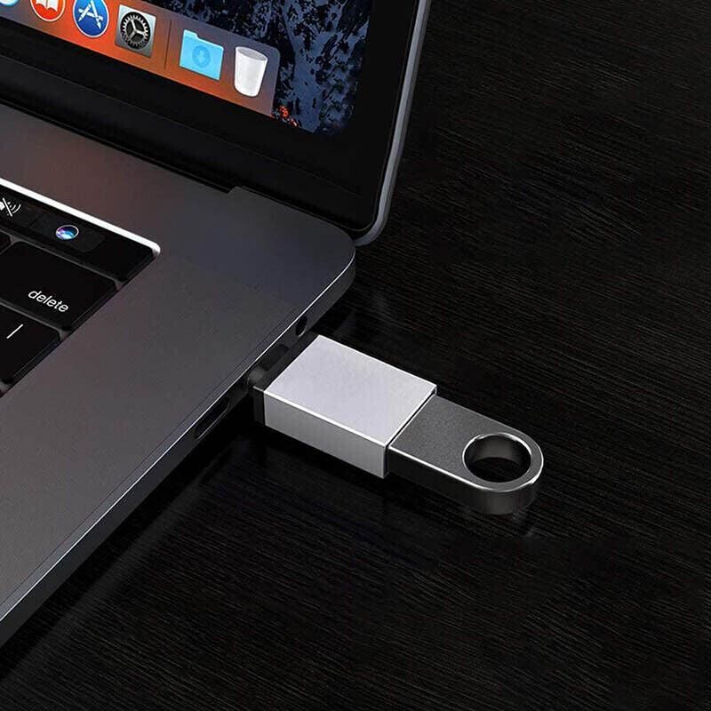 USB Type-C to USB 3.0 Adapter OTG Converter for Phone Tablet Laptop - Silver