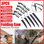 Folding Outdoor Hand Saw Portable Quick Cutting Pruning Garden Tree Logging Tool - 180mm