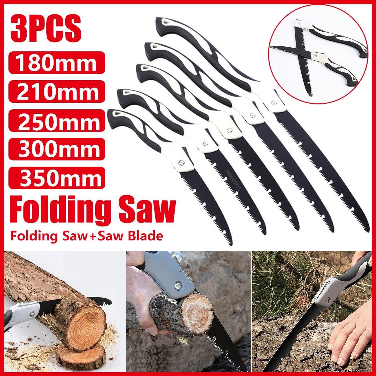 Folding Outdoor Hand Saw Portable Quick Cutting Pruning Garden Tree Logging Tool - 180mm