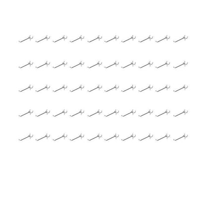 50X Pegboard Hooks Metal Panel Valcano Peg Board Hook Steel 50 100 150 200 Mm - 15CM