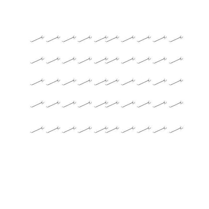 50X Pegboard Hooks Metal Panel Valcano Peg Board Hook Steel 50 100 150 200 Mm - 15CM