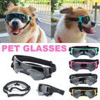 Pet Dog Sunglasses Goggles UV Eye Shield for Small Dogs Outdoor Travel Sunshade - Gold