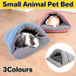 Pet Kennel Sleeping Bag Semi Enclosed Bed for Small Animals Cats and Puppies - Blue