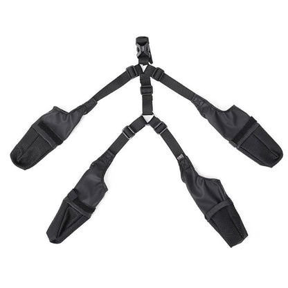 Dog Adjustable Suspender Boots Waterproof Dog Shoes Anti-Slip Pet Paw Protector - M