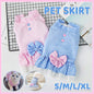 Cute Small Dog Dress Puppy Clothing Pet Apparel for Summer Fashion Outfit - Blue - S