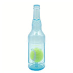 Durable Pet Teething Resistant Tennis Ball Wine Bottle Chew Toy for Dogs Play - Green-L