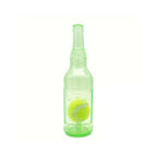 Durable Pet Teething Resistant Tennis Ball Wine Bottle Chew Toy for Dogs Play - Green-L