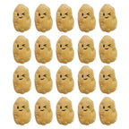 20PCS Handmade Cute Squeaky Little Potato Doll Pet Plush Doll For Dog Cat