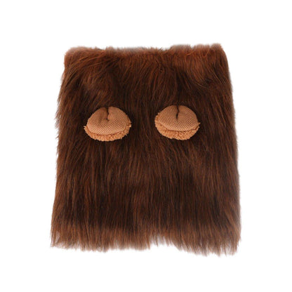 Lion Costume Mane Wig Large Dog Fancy Dress Up Party for Pet Halloween Clothes - Light Brown-S