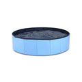 Pet Swimming Pool Foldable Portable Pool for Dogs Outdoor Summer Play - Blue-120x30cm