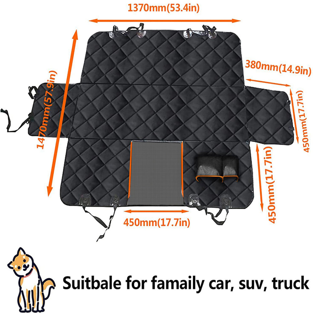 Waterproof Pet Car Mat Hammock Nonslip Back Protector for Dogs and Cats