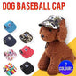 Dog Baseball Cap Outdoor Pet Sun Hat Summer Canvas Visor Puppy S Size - Red