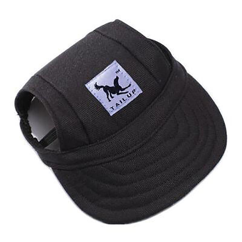 Dog Baseball Cap Outdoor Pet Sun Hat Summer Canvas Visor Puppy M Size - Stripe