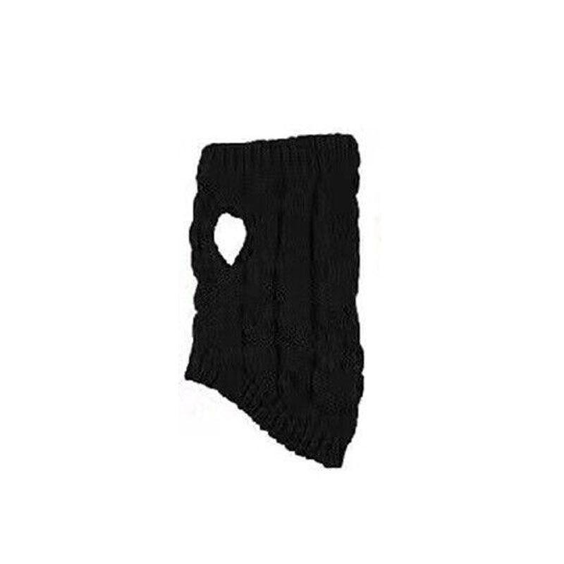 Puppy Dog Jumper Winter Warm Knitted Sweater Pet Clothes Small Dogs Coat Thermal M Size - Black