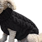 Puppy Dog Jumper Winter Warm Knitted Sweater Pet Clothes Small Dogs Coat Thermal S Size - Black