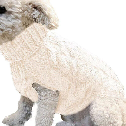 Puppy Dog Jumper Winter Warm Knitted Sweater Pet Clothes Small Dogs Coat Thermal S Size - Black