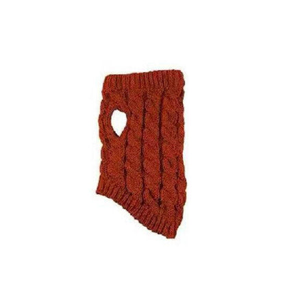 Puppy Dog Jumper Winter Warm Knitted Sweater Pet Clothes Small Dogs Coat Thermal L Size - Pink