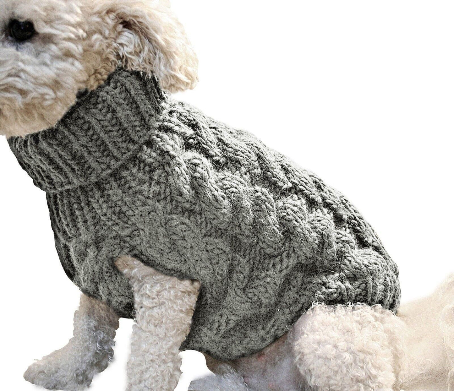 Puppy Dog Jumper Winter Warm Knitted Sweater Pet Clothes Small Dogs Coat Thermal S Size - Pink