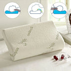 1/2PCS Memory Foam Neck Pillow Wavy Contour Slow Rebound Pillow - 50x30x10cm-2pcs