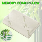 1/2PCS Memory Foam Neck Pillow Wavy Contour Slow Rebound Pillow - 50x30x10cm-1pc