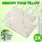 1/2PCS Memory Foam Neck Pillow Wavy Contour Slow Rebound Pillow - 50x30x10cm-1pc