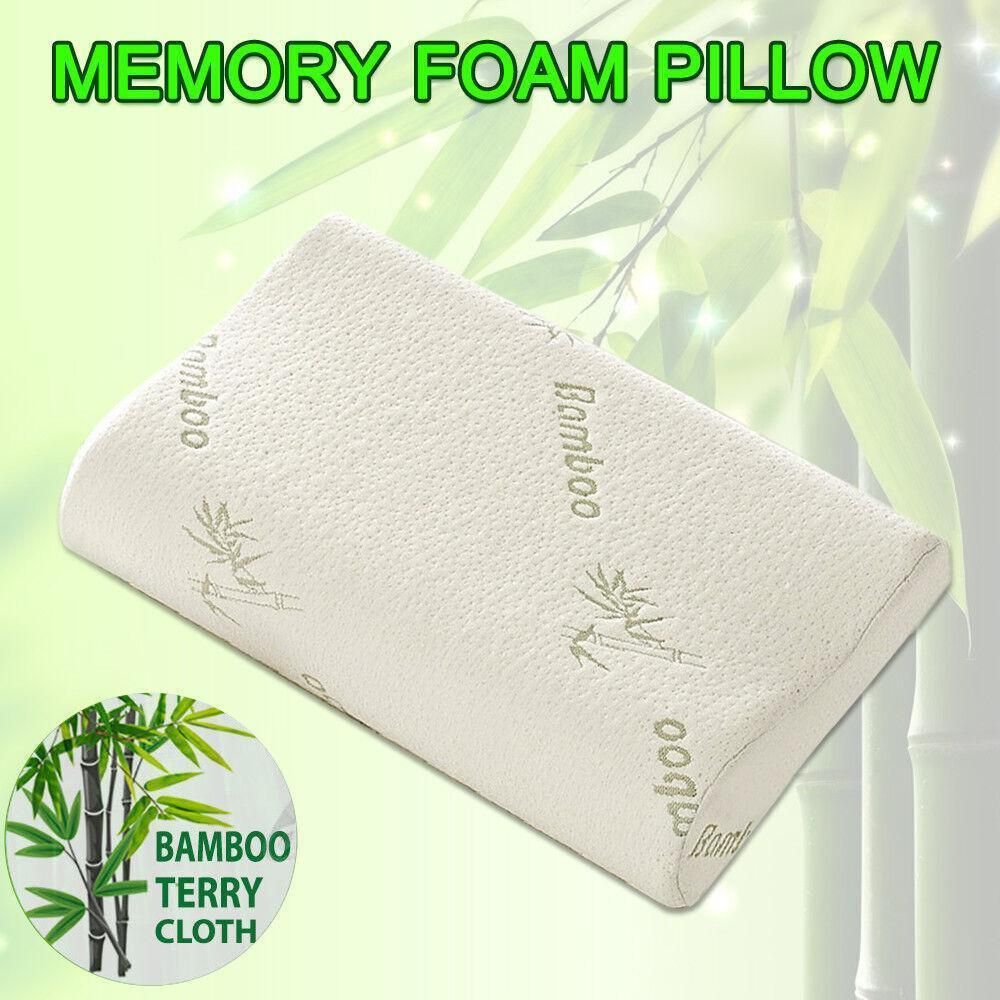 1/2PCS Memory Foam Neck Pillow Wavy Contour Slow Rebound Pillow - 55x35x11cm-2pcs