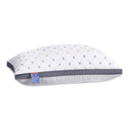 1/2pcs High Rebound Feather Velvet Pillow Washable Soft Bed Cushion Core Support - 800g