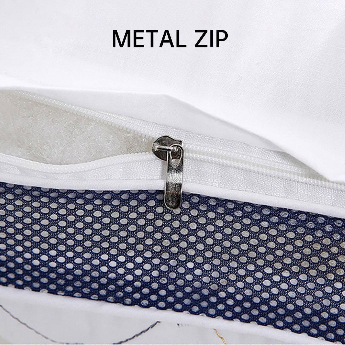 1/2pcs High Rebound Feather Velvet Pillow Washable Soft Bed Cushion Core Support - 800g