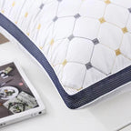 1/2pcs High Rebound Feather Velvet Pillow Washable Soft Bed Cushion Core Support - 800g