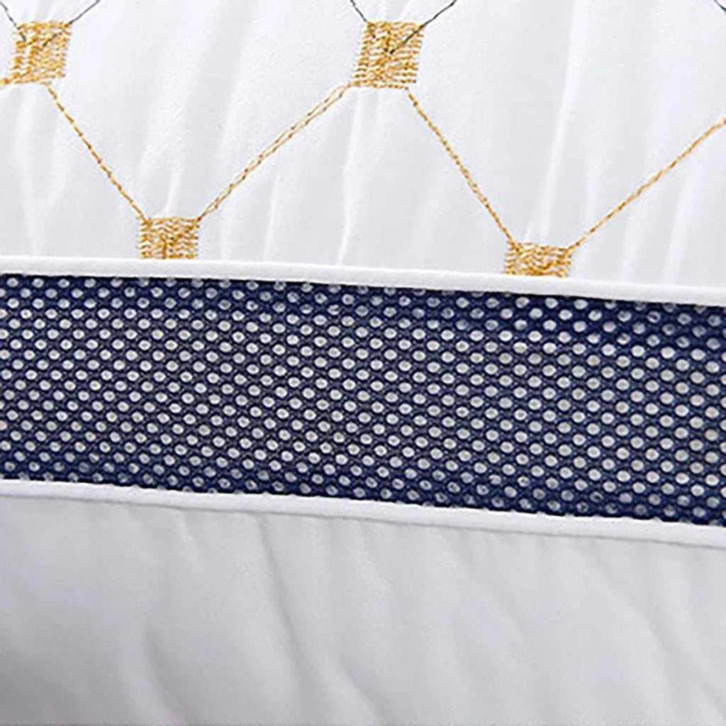 1/2pcs High Rebound Feather Velvet Pillow Washable Soft Bed Cushion Core Support - 800g