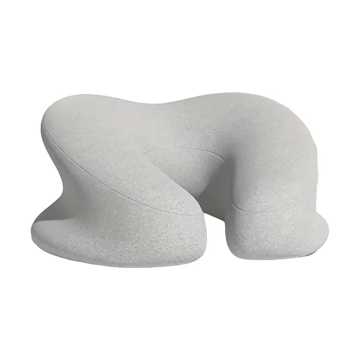 Universal Massage Table Face Cushion Pillow U Shape Head Face Down Rest Pillow - Light Grey