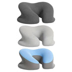 Universal Massage Table Face Cushion Pillow U Shape Head Face Down Rest Pillow - Light Grey