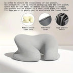 Universal Massage Table Face Cushion Pillow U Shape Head Face Down Rest Pillow - Light Grey