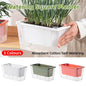 Balcony Vegetable Pot Planter Lazy Self Priming Flower Pot for Indoor Gardening - White