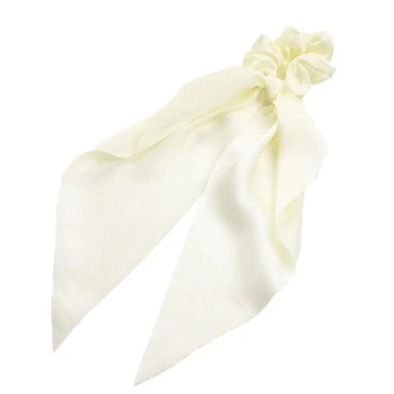 Chiffon Ponytail Scarf Bow Elastic Hair Rope Tie Scrunchies Ribbon Hair Bands - 5