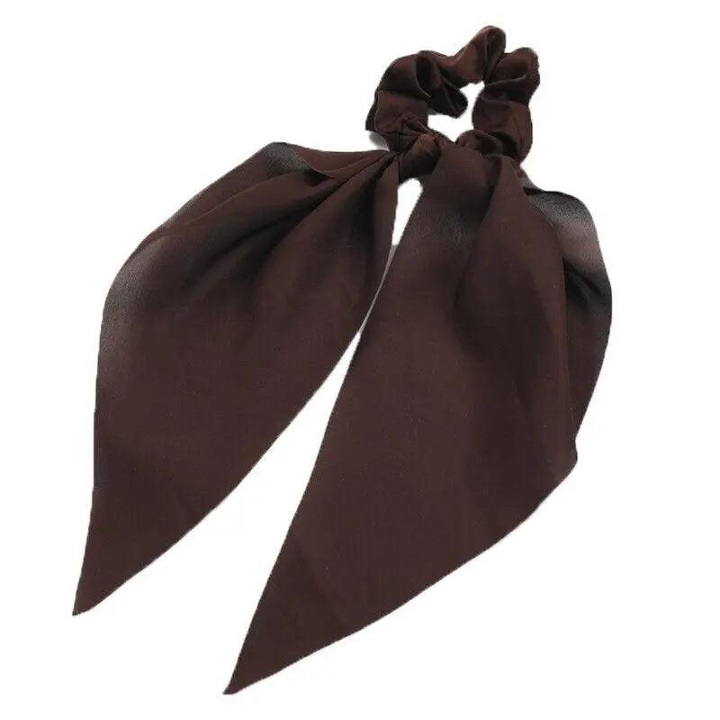 Chiffon Ponytail Scarf Bow Elastic Hair Rope Tie Scrunchies Ribbon Hair Bands - 15